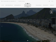 Tablet Screenshot of hotelmerlin.com.br